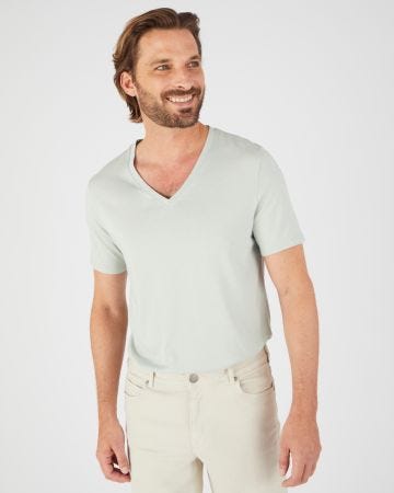 T-shirt col V Climatyl en maille jersey