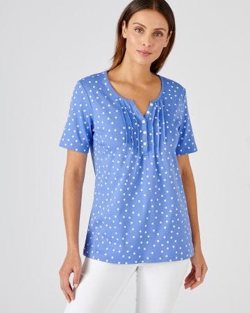 T-shirt fine côte pur coton