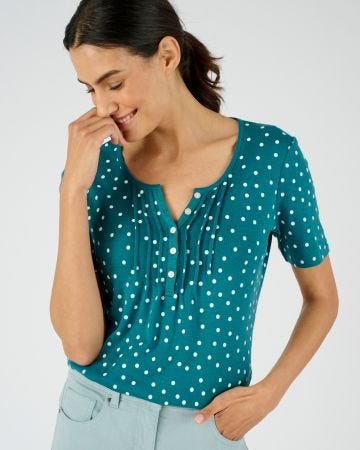 T-shirt fine côte pur coton