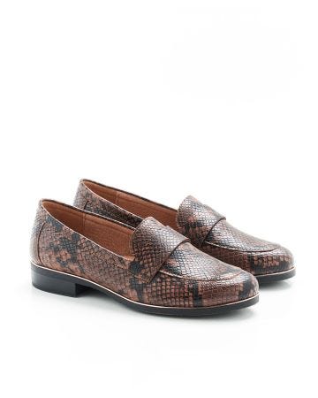 Mocassins imprimé animal