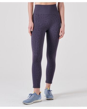 Pantalon legging 7/8 maille texturée