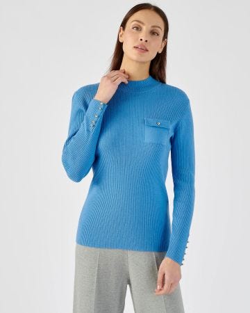 Pull-chaussette col montant