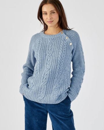 Pull en maille perlée et torsadée Thermolactyl