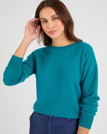 Pull col rond pur cachemire