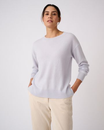 Pull col rond pur cachemire