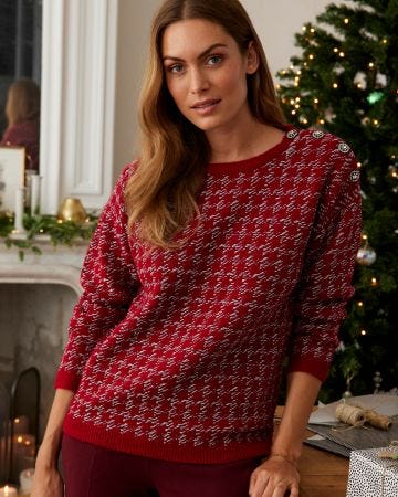 Pull maille jacquard