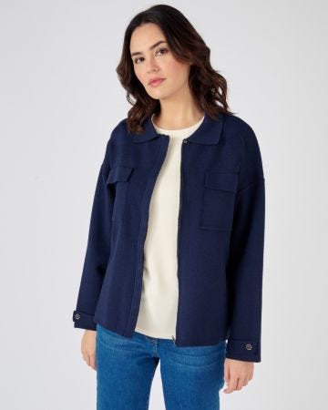 Gilet zippé col polo