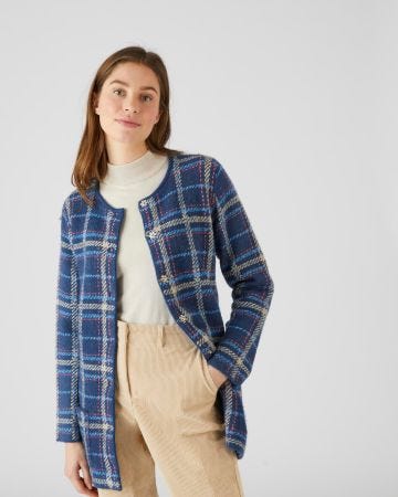 Gilet veste jacquard chaud