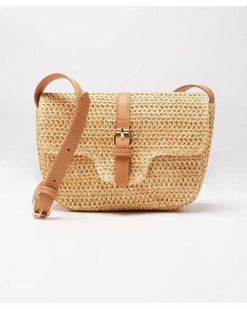 Sac forme pochette tressé