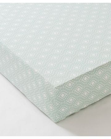 Drap-housse imprimé micro-motifs mosaïque