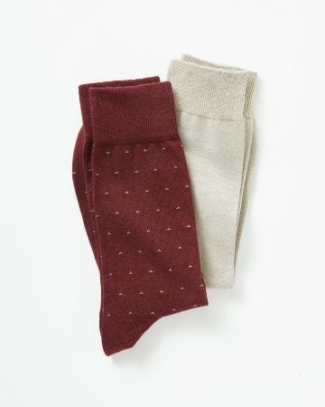 Lot de 2 paires de chaussettes à base de laine Mérinos