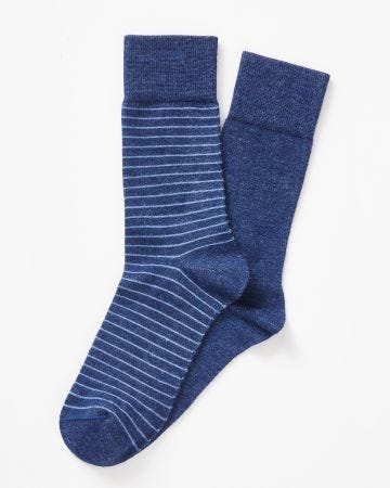 Lot de 2 paires de chaussettes Thermolactyl et soie
