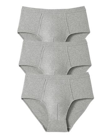 Lot de 3 slips ouverts devant homme
