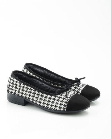 Ballerines motif pied de poule
