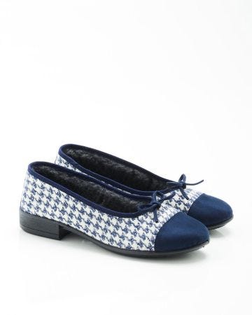 Ballerines motif pied de poule