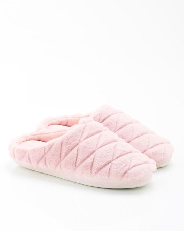 Mules à mémoire de forme, toucher peluche