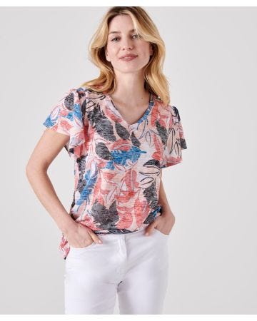 Tee-shirt manches papillon