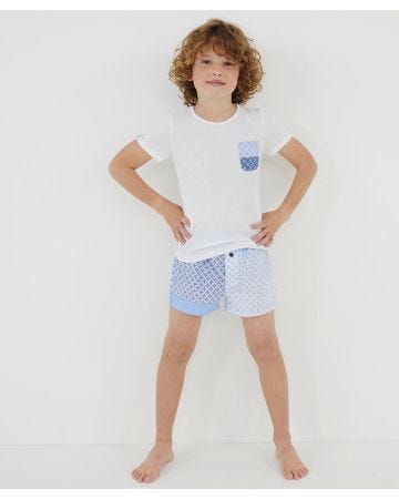 Pyjashort garçon Modimalisme x Damart