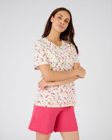 Pyjashort pur coton peigné
