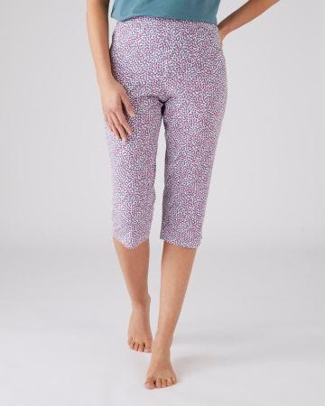 Pantacourt de pyjama pur coton peigné
