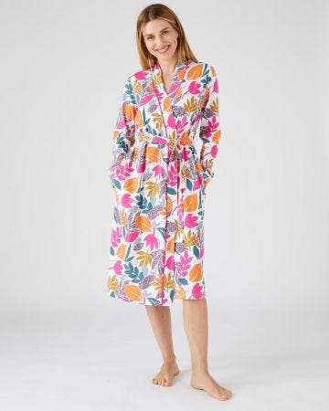 Robe de chambre pur coton peigné