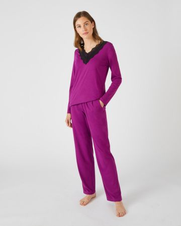 Pyjama imprimé en maille jersey Thermolactyl