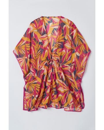 Kaftan uni ou imprimé en voile