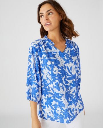 Blouse légère manches 3/4.