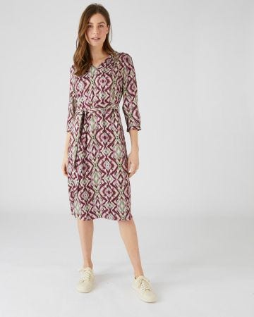 Robe fluide imprimé graphique