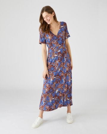 Robe longue en maille