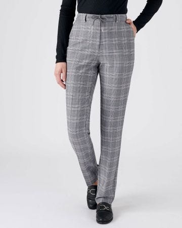 Pantalon à carreaux stretch