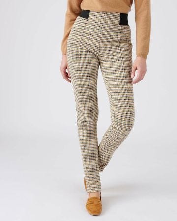 Pantalon maille milano uni ou carreaux