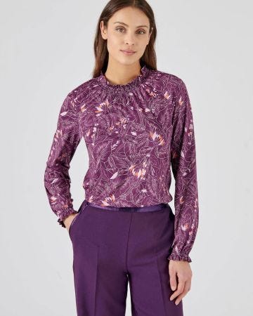 Tee-shirt toucher peau de pêche, manches longues