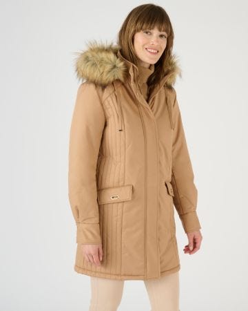 Parka chaude à piqûres fantaisie Thermolactyl