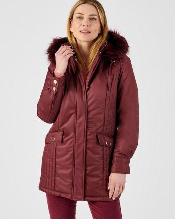 Parka Thermolactyl à piqûres fantaisie