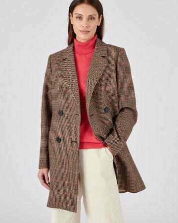Manteau à base de laine, doublé Thermolactyl
