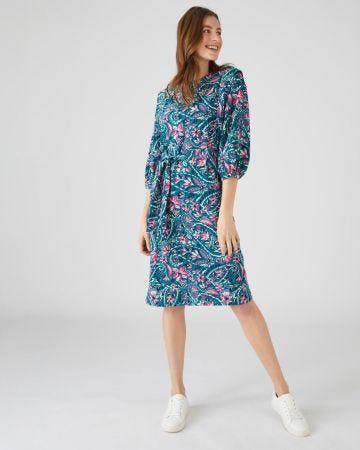 Robe-housse imprimé fleurs