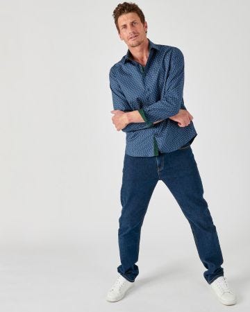 Chemise manches longues popeline pur coton