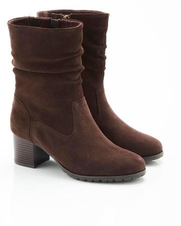 Boots effet plissé