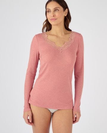 T-shirt manches longues Essential, 20% laine