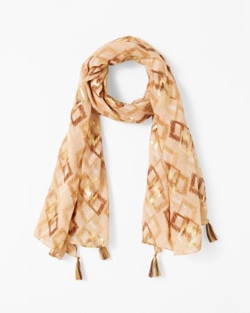 Foulard voile léger imprimé
