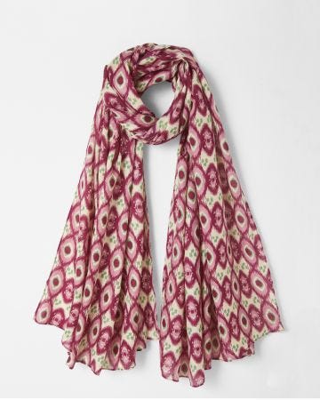 Foulard voile léger imprimé