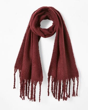 Écharpe unie maille douce
