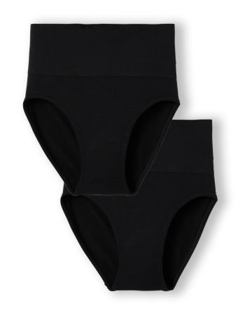 Lot de 2 culottes sans couture taille haute effet ventre plat