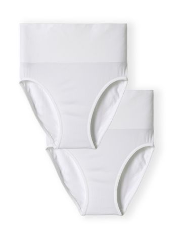 Lot de 2 culottes sans couture taille haute effet ventre plat 