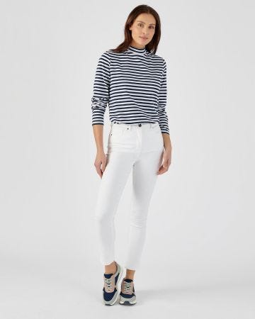 T-shirt coton flammé