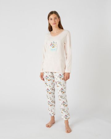T-shirt Noël maille jersey pur coton peigné