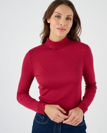 T-shirt manches longues fine côte Thermolactyl