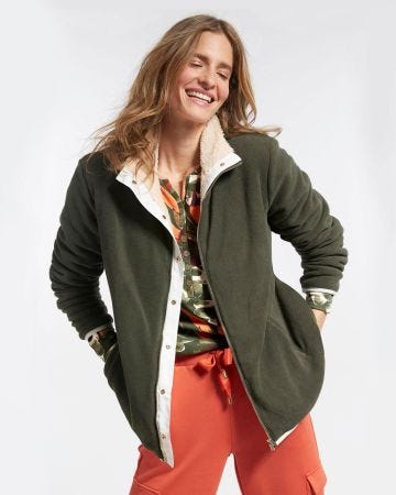 Veste réversible chaude