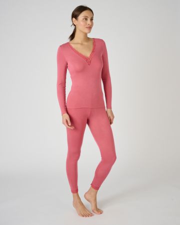 T-shirt dentelle manches longues Thermolactyl Sensitive